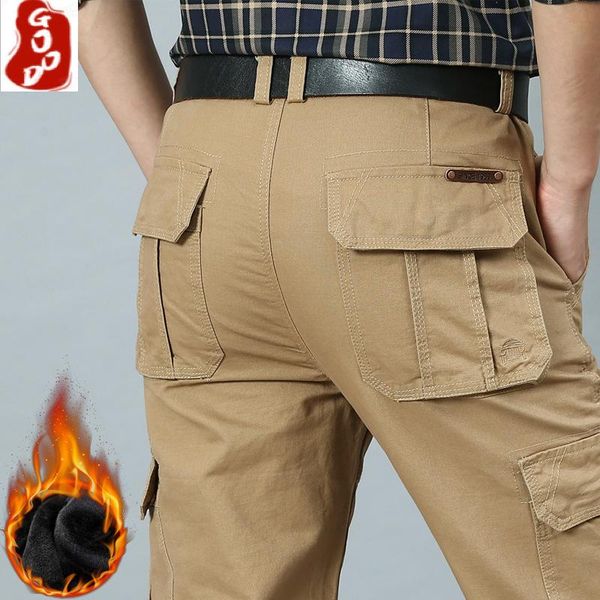 men's pants winter plus velvet cargo outwear thick warm tactical men size loose style military trousers, Black
men's pants winter plus velvet cargo outwear thick warm tactical men size loose style military trousers, Black