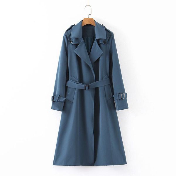 women's trench coats 2021 fashion coat women autumn winter cloak slim belt solid color long windbreaker casual loose outwear kw1011, Tan;black
women's trench coats 2021 fashion coat women autumn winter cloak slim belt solid color long windbreaker casual loose outwear kw1011, Tan;black