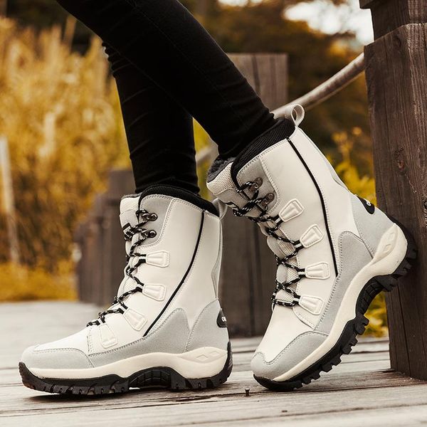 outdoor hiking waterproof midcalf boots fashion microfiber women snow winter warm plush women's shoes woman, Black
outdoor hiking waterproof midcalf boots fashion microfiber women snow winter warm plush women's shoes woman, Black