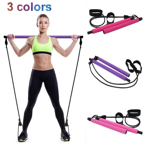 resistance bands pilates fitness bar yoga exerciser pull rope portable gym workout elastic equipment
resistance bands pilates fitness bar yoga exerciser pull rope portable gym workout elastic equipment