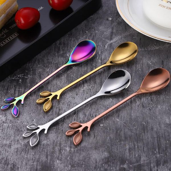spoons creative leaf shape handle coffee spoon teaspoon dessert snack scoop fork couple spoon/fork kitchen accessories tableware
spoons creative leaf shape handle coffee spoon teaspoon dessert snack scoop fork couple spoon/fork kitchen accessories tableware