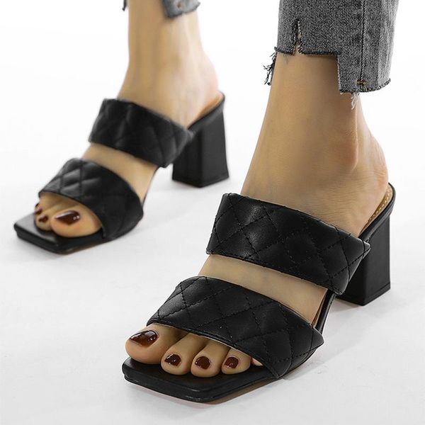 knitted double band sandals women slippers summer chunky high heels shoes for sandales european slip on sandalias2021, Black
knitted double band sandals women slippers summer chunky high heels shoes for sandales european slip on sandalias2021, Black
