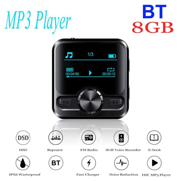 & mp4 players hifi mp3 player portable touch screen sports bluetooth music 8g ipx6, zero noise, with dsd, fm radio
& mp4 players hifi mp3 player portable touch screen sports bluetooth music 8g ipx6, zero noise, with dsd, fm radio