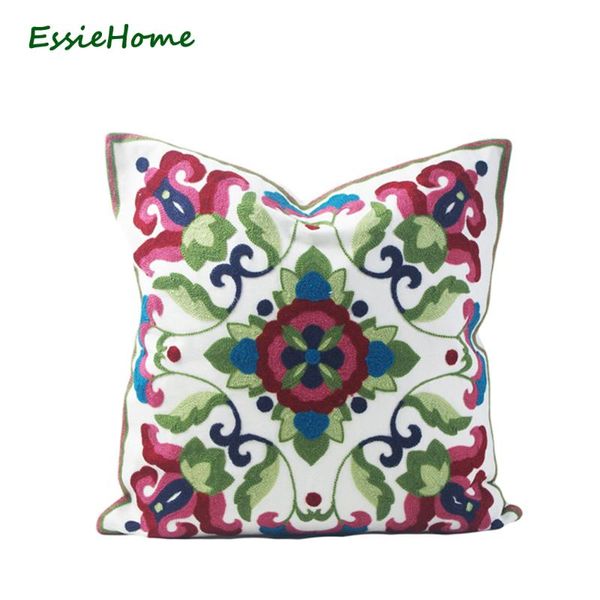 cushion/decorative pillow essie home 18x18" green purple case cushion cover crocheted embroidery classic floral bavaria pattern throw
cushion/decorative pillow essie home 18x18" green purple case cushion cover crocheted embroidery classic floral bavaria pattern throw