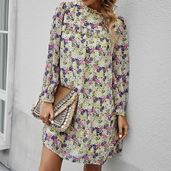 casual dresses printed dress eelagnt 2022 spring summer stand collar loose temperament chiffon women straight mini vestidos, Black;gray
casual dresses printed dress eelagnt 2022 spring summer stand collar loose temperament chiffon women straight mini vestidos, Black;gray