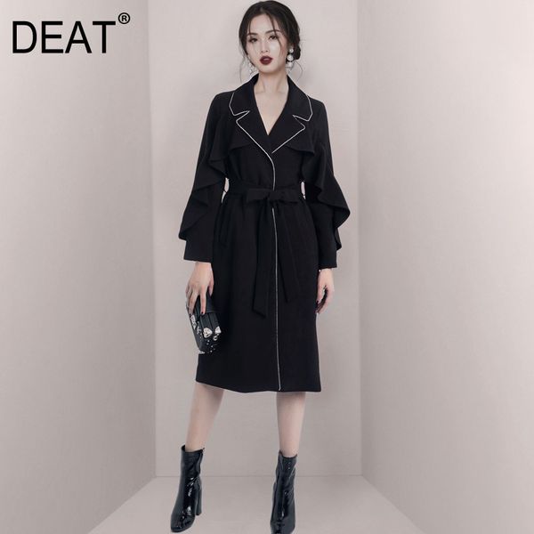 {deat} women black bandage covered button trench lapel long sleeve loose fit windbreaker fashion tide summer 7e0159 210421, Tan;black
{deat} women black bandage covered button trench lapel long sleeve loose fit windbreaker fashion tide summer 7e0159 210421, Tan;black