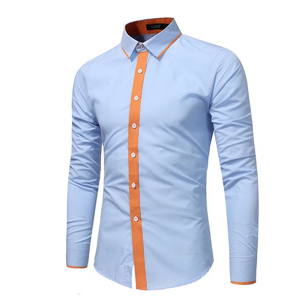 men's shirt long round down collar slices cardigan single-breasted thin color matching, White;black
men's shirt long round down collar slices cardigan single-breasted thin color matching, White;black