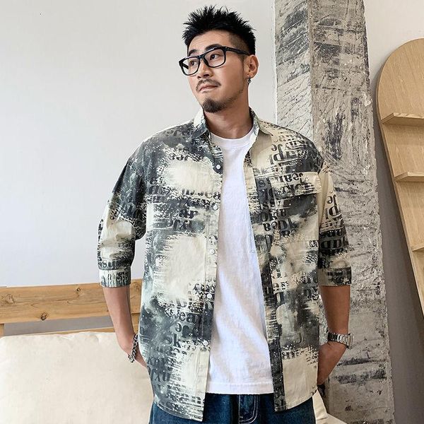 casual shirt for men clothing letters lovers fashion four seasons loose middle sleeve college tidal current dress men's shirts, White;black
casual shirt for men clothing letters lovers fashion four seasons loose middle sleeve college tidal current dress men's shirts, White;black