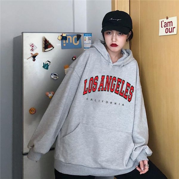 women's hoodies & sweatshirts los angeles letter print pullovers women long sleeve loose summer casual woman sweatshirt 2021 fashion fo, Black
women's hoodies & sweatshirts los angeles letter print pullovers women long sleeve loose summer casual woman sweatshirt 2021 fashion fo, Black