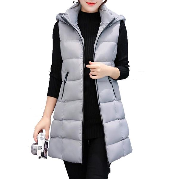 women's vests autumn winter women vest waistcoat hooded 2021 fashion medium long warm down cotton sleeveless jacket coat colete feminin, Black;white
women's vests autumn winter women vest waistcoat hooded 2021 fashion medium long warm down cotton sleeveless jacket coat colete feminin, Black;white
