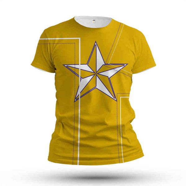five-pointed star fashion casual printing new summer sports fitness cycling spy men's oversized t-shirt short-sleeved round neck, White;black
five-pointed star fashion casual printing new summer sports fitness cycling spy men's oversized t-shirt short-sleeved round neck, White;black