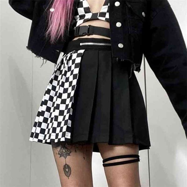 suchcute gothic high waist women pleated mini skirt patchwork ribbons a-line skirts streetwear solid female party outfits 210401, Black
suchcute gothic high waist women pleated mini skirt patchwork ribbons a-line skirts streetwear solid female party outfits 210401, Black