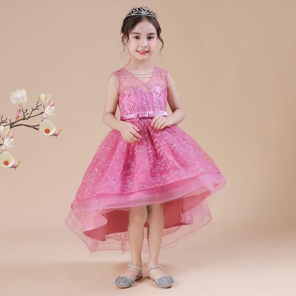 girl's dresses flower girls bow illusion sleeveless beading embroidery tulle lace v-neck knee-length pink kids party princess gown f327, Red;yellow
girl's dresses flower girls bow illusion sleeveless beading embroidery tulle lace v-neck knee-length pink kids party princess gown f327, Red;yellow