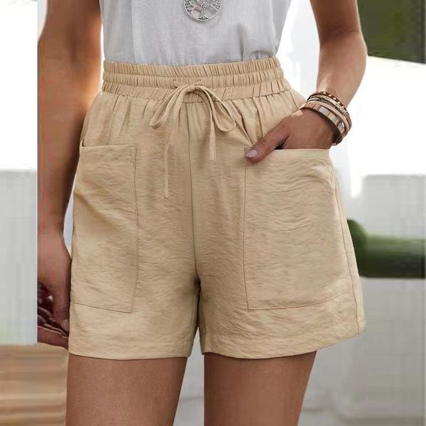 women's shorts 2021 women summer casual cotton linen plus size high waist pocket wide leg pants fashion streetwear short pant, White;black
women's shorts 2021 women summer casual cotton linen plus size high waist pocket wide leg pants fashion streetwear short pant, White;black