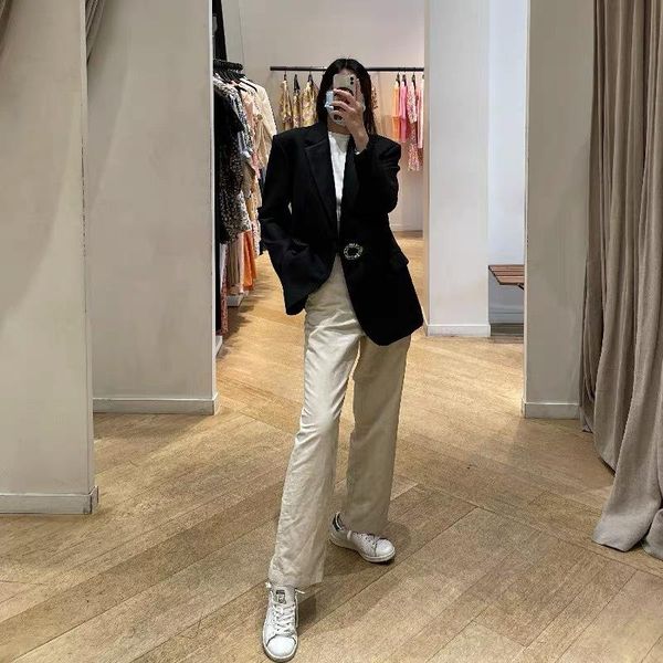 women's suits & blazers women blazer 2021 autumn and winter diamond-studded big button straight wool-blend long-sleeved, White;black
women's suits & blazers women blazer 2021 autumn and winter diamond-studded big button straight wool-blend long-sleeved, White;black