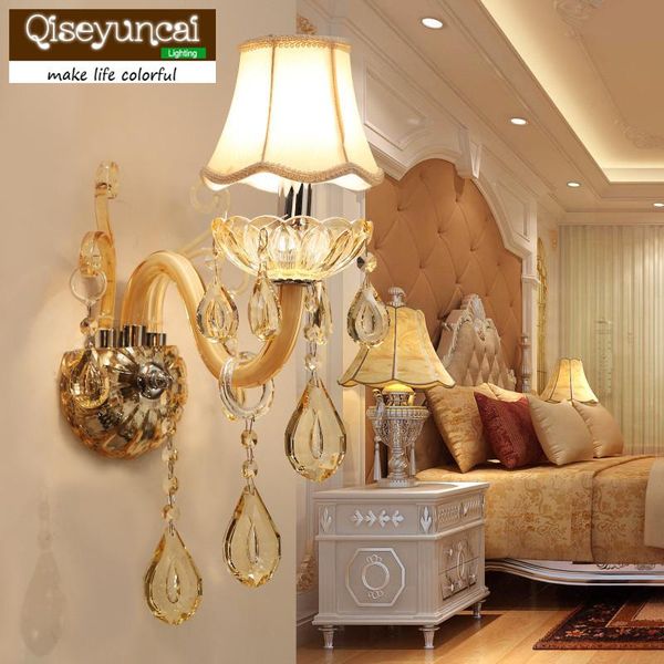wall lamps qiseyuncai european-style living room crystal lamp simple corridor aisle luxury atmospheric bedroom bedside
wall lamps qiseyuncai european-style living room crystal lamp simple corridor aisle luxury atmospheric bedroom bedside