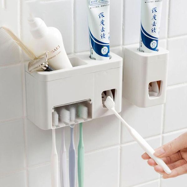 bath accessory set 1pc toothbrush holder automatic toothpaste dispenser squeezer wall mount rack bathroom accessories
bath accessory set 1pc toothbrush holder automatic toothpaste dispenser squeezer wall mount rack bathroom accessories