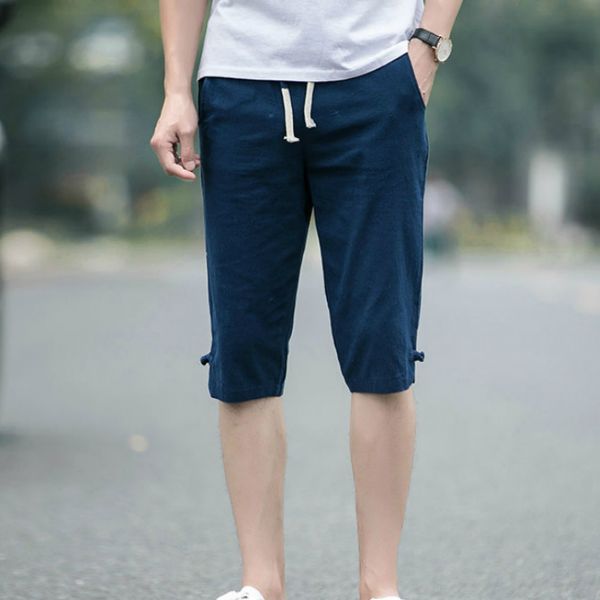 Men Casual Pants Solid Plus Size 5XL Elastic Waist Calf-length Mens Simple All-match Summer Breathable High Quality Loose Trendy, Black
Men Casual Pants Solid Plus Size 5XL Elastic Waist Calf-length Mens Simple All-match Summer Breathable High Quality Loose Trendy, Black