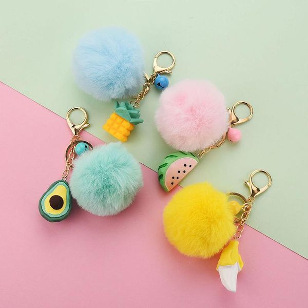 keychains hanging bag pendant keychain keyring resin fruit pompom watermelon avocado shape creative faux fur charms key ring, Silver
keychains hanging bag pendant keychain keyring resin fruit pompom watermelon avocado shape creative faux fur charms key ring, Silver