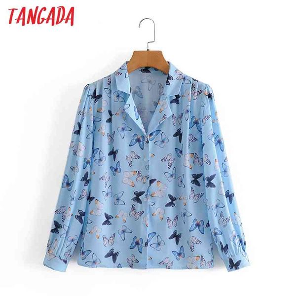 women vintage print blue chiffon long sleeve chic female casual loose shirt 3a140 210416, White
women vintage print blue chiffon long sleeve chic female casual loose shirt 3a140 210416, White