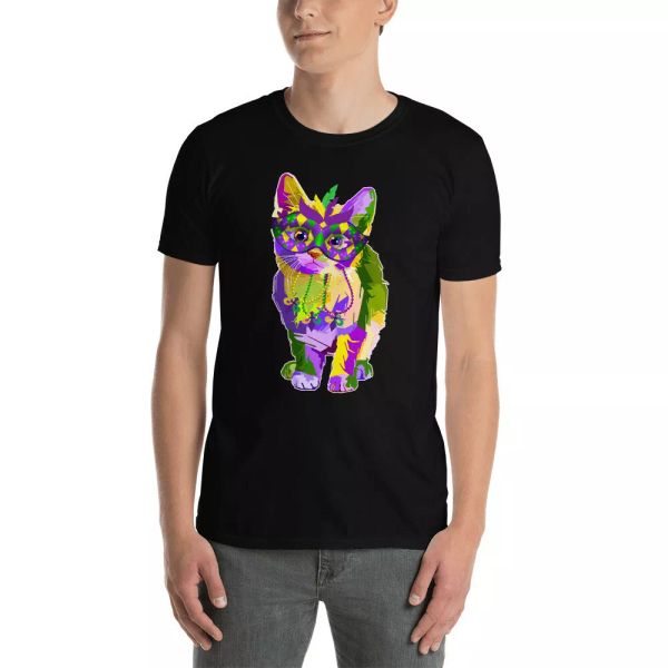 mardi gras cute cat wearing face covering cool mardi gras cat lover t-shirt, White;black
mardi gras cute cat wearing face covering cool mardi gras cat lover t-shirt, White;black