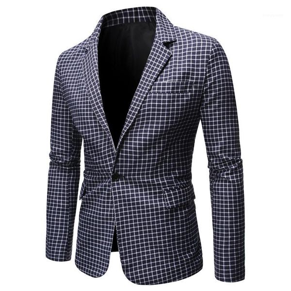 men's suits & blazers 2021 autumn and winter casual plaid suit one-button slim small, White;black
men's suits & blazers 2021 autumn and winter casual plaid suit one-button slim small, White;black