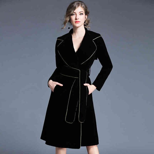 arrival women fashion velvet trench coat solid long autumn winter female black elegant party 892d 210420, Tan;black
arrival women fashion velvet trench coat solid long autumn winter female black elegant party 892d 210420, Tan;black