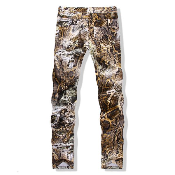 men's jeans fashion snakeskin print jeans slim colored stretch denim pants for man l8is, Blue
men's jeans fashion snakeskin print jeans slim colored stretch denim pants for man l8is, Blue