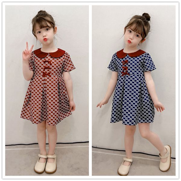 baby girl dress kids letter bowknot summer short sleeve children casual designer clothing, Red;yellow
baby girl dress kids letter bowknot summer short sleeve children casual designer clothing, Red;yellow