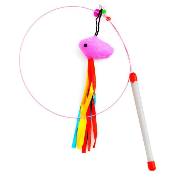 steel wire flannelette cute cartoon fish cat bar teaser wand plastic toy rod bell toys scratching 6pcs/lot
steel wire flannelette cute cartoon fish cat bar teaser wand plastic toy rod bell toys scratching 6pcs/lot