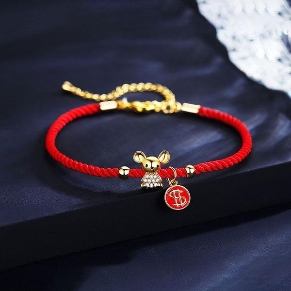 charm bracelets lucky cartoon zircon mouse bracelet women handmade red rope femme jewelry friend gift, Golden;silver
charm bracelets lucky cartoon zircon mouse bracelet women handmade red rope femme jewelry friend gift, Golden;silver