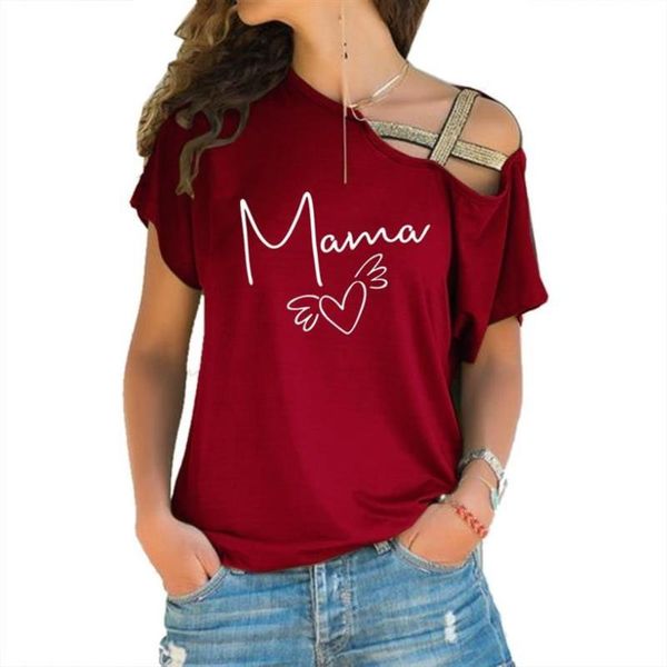arrival mama letters print t-shirt for women cross bandage tshirt cropped summer camiseta women's, White
arrival mama letters print t-shirt for women cross bandage tshirt cropped summer camiseta women's, White
