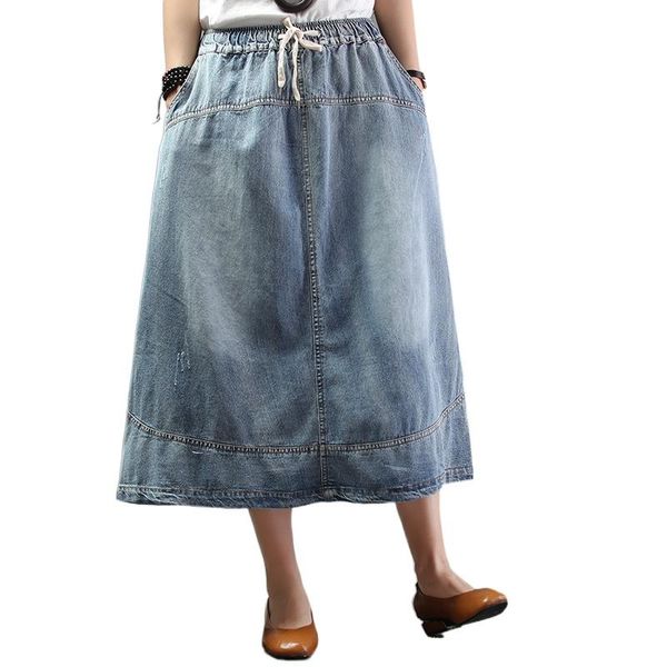 skirts korean casual denim women high waist vintage streetwear maxi femme plus size patchwork long jeans de mujer, Black
skirts korean casual denim women high waist vintage streetwear maxi femme plus size patchwork long jeans de mujer, Black