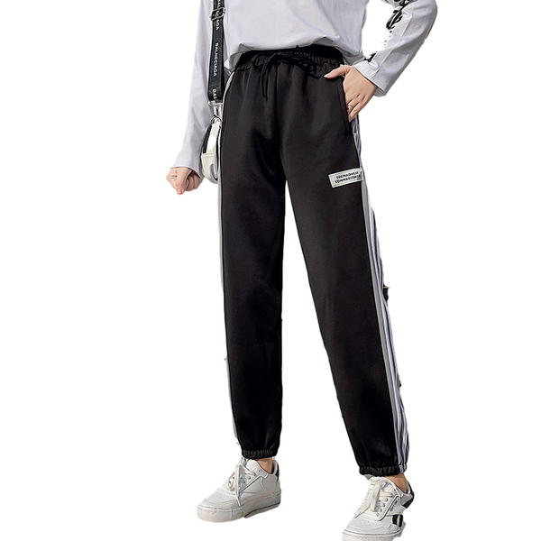 sports pants women's spring and autumn loose korean version of ulzzang all-match ins trendy hip hop casual female trousers & capris, Black;white
sports pants women's spring and autumn loose korean version of ulzzang all-match ins trendy hip hop casual female trousers & capris, Black;white