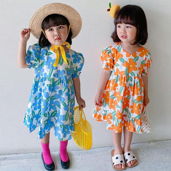 kids girls dresses 2021 summer baby korean flowers short sleeve dress cotton print princess for girl toddler clothing girl's, Red;yellow
kids girls dresses 2021 summer baby korean flowers short sleeve dress cotton print princess for girl toddler clothing girl's, Red;yellow