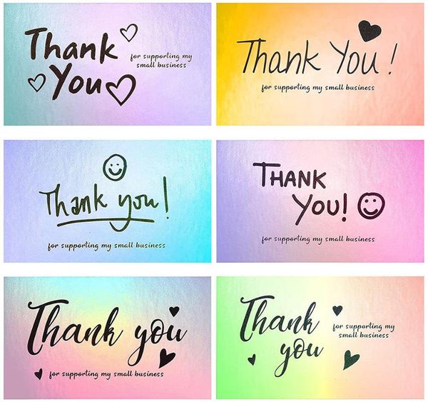 5*9cm multiple styles laser thank you cards for supporting my small business order shopping purchase thanks greeting card 50pcs gift wrap
5*9cm multiple styles laser thank you cards for supporting my small business order shopping purchase thanks greeting card 50pcs gift wrap