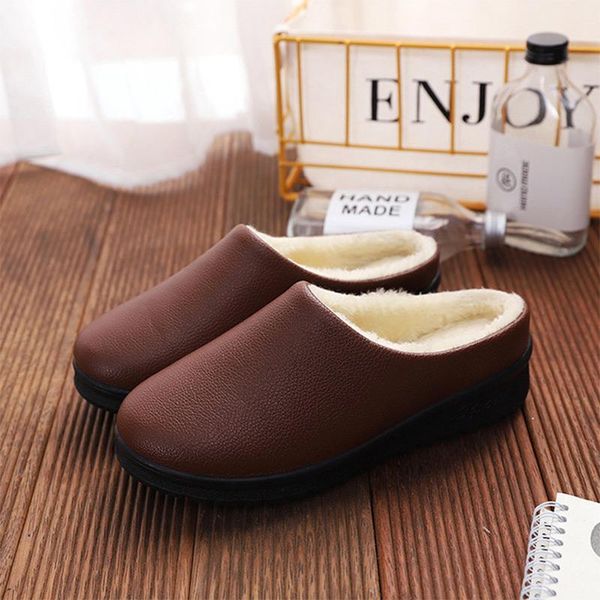 women slippers winter shoes ladies warm plush pu non slip bedroom on home footwear woman casual house fashion flats fur, Black
women slippers winter shoes ladies warm plush pu non slip bedroom on home footwear woman casual house fashion flats fur, Black