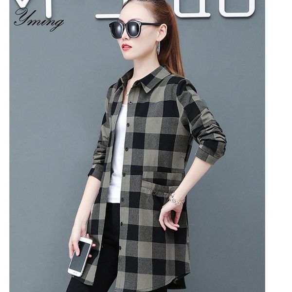 women's jackets yming long-sleeved plaid shirt jacket spring and autumn loose wild early light cooked casual, Black;brown
women's jackets yming long-sleeved plaid shirt jacket spring and autumn loose wild early light cooked casual, Black;brown