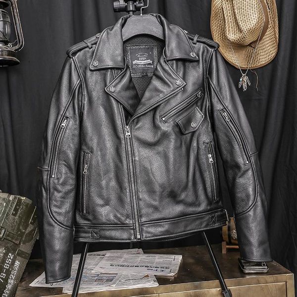 men's leather & faux 2021 black biker style genuine jacket men plus size 4xl real thick cowhide autumn slim fit motorcycle natural coat
men's leather & faux 2021 black biker style genuine jacket men plus size 4xl real thick cowhide autumn slim fit motorcycle natural coat