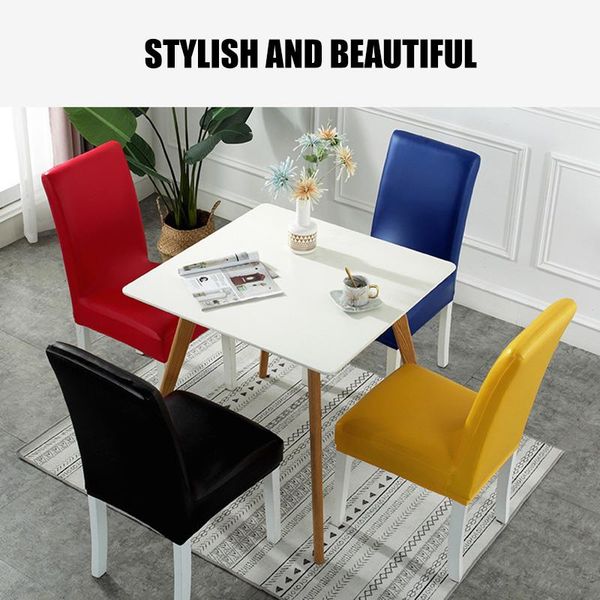 chair covers fashion cover stretch pu leather waterproof seat for dining office el thin889
chair covers fashion cover stretch pu leather waterproof seat for dining office el thin889