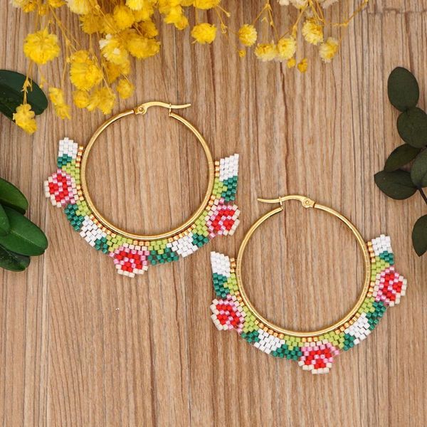 hoop & huggie go2boho beaded ear ring women jewelry boho earrings stainless steel native miyuki flower 2021 trendy jewellery, Golden;silver
hoop & huggie go2boho beaded ear ring women jewelry boho earrings stainless steel native miyuki flower 2021 trendy jewellery, Golden;silver
