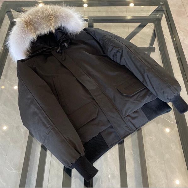men bomber down jacket wolf fur parkas zipper pockets warm outwear designer women buttons ruff winter coat black
men bomber down jacket wolf fur parkas zipper pockets warm outwear designer women buttons ruff winter coat black