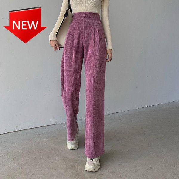 women's pants & capris high waist double button loose female straight leg trousers casual pantalon femme pant fashion women corduroy lo, Black;white
women's pants & capris high waist double button loose female straight leg trousers casual pantalon femme pant fashion women corduroy lo, Black;white