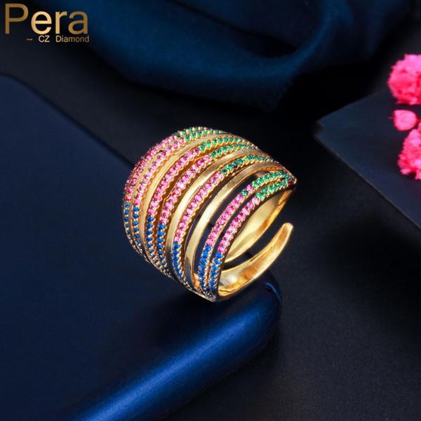 wedding rings pera luxury designer rainbow cubic zirconia yellow gold multiple circles resizable for bridal party jewelry j160, Slivery;golden
wedding rings pera luxury designer rainbow cubic zirconia yellow gold multiple circles resizable for bridal party jewelry j160, Slivery;golden