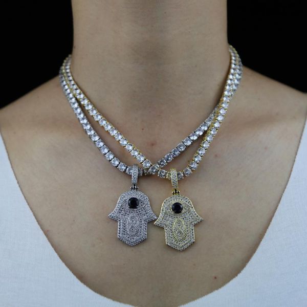 chains bling iced out cz hamsa hand baguette pendants necklaces for men women rapper hip hop jewelry with solid back charm, Silver
chains bling iced out cz hamsa hand baguette pendants necklaces for men women rapper hip hop jewelry with solid back charm, Silver