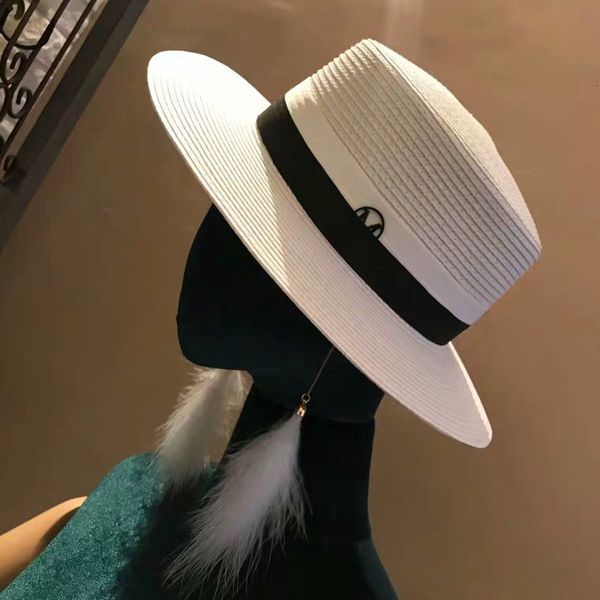 simple summer white flat letter holiday street elegant french sun hat, Blue;gray
simple summer white flat letter holiday street elegant french sun hat, Blue;gray