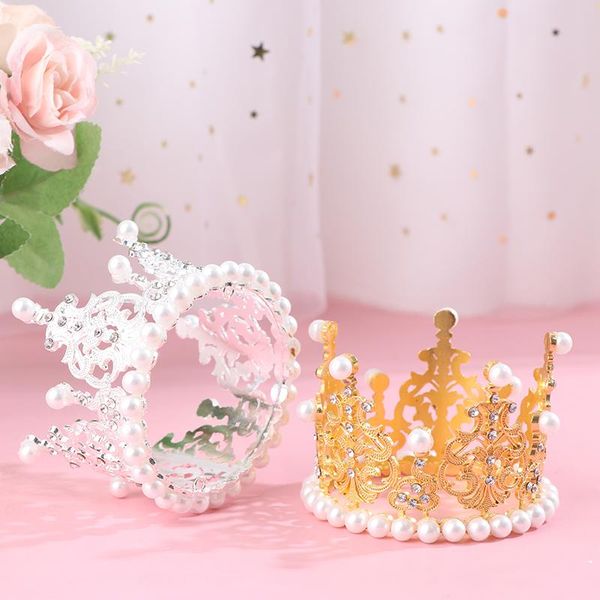 other festive & party supplies 1pcs pearl crown cake decorative tiaras crystal princess ers wedding birthday baking decoration ornaments 
other festive & party supplies 1pcs pearl crown cake decorative tiaras crystal princess ers wedding birthday baking decoration ornaments