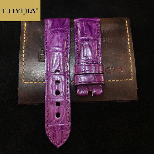 watch bands fuyijia 20mm purple alligator watchbands women custom brand substitute strap crocodile leather belt handmade band 19, Black;brown
watch bands fuyijia 20mm purple alligator watchbands women custom brand substitute strap crocodile leather belt handmade band 19, Black;brown