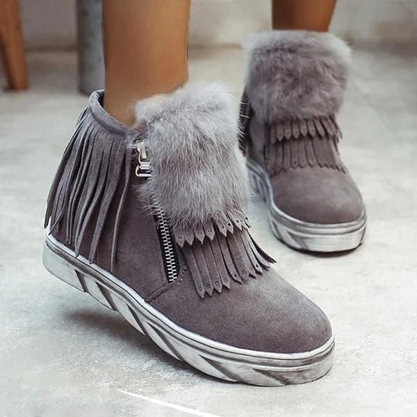 boots women's double zipper tassel ankle flat heel low tube shoes super cute xin-, Black
boots women's double zipper tassel ankle flat heel low tube shoes super cute xin-, Black