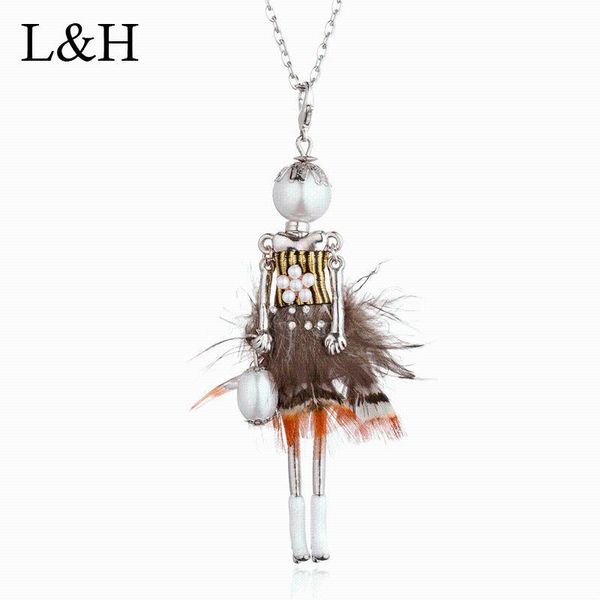 pendant necklaces 2021 cute peacock feather doll big choker necklace for women handmade brand statement jewelry dress girl kolye, Silver
pendant necklaces 2021 cute peacock feather doll big choker necklace for women handmade brand statement jewelry dress girl kolye, Silver